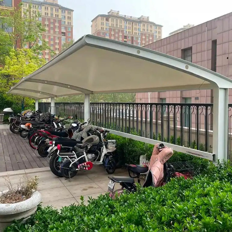 武山县膜结构电动车棚